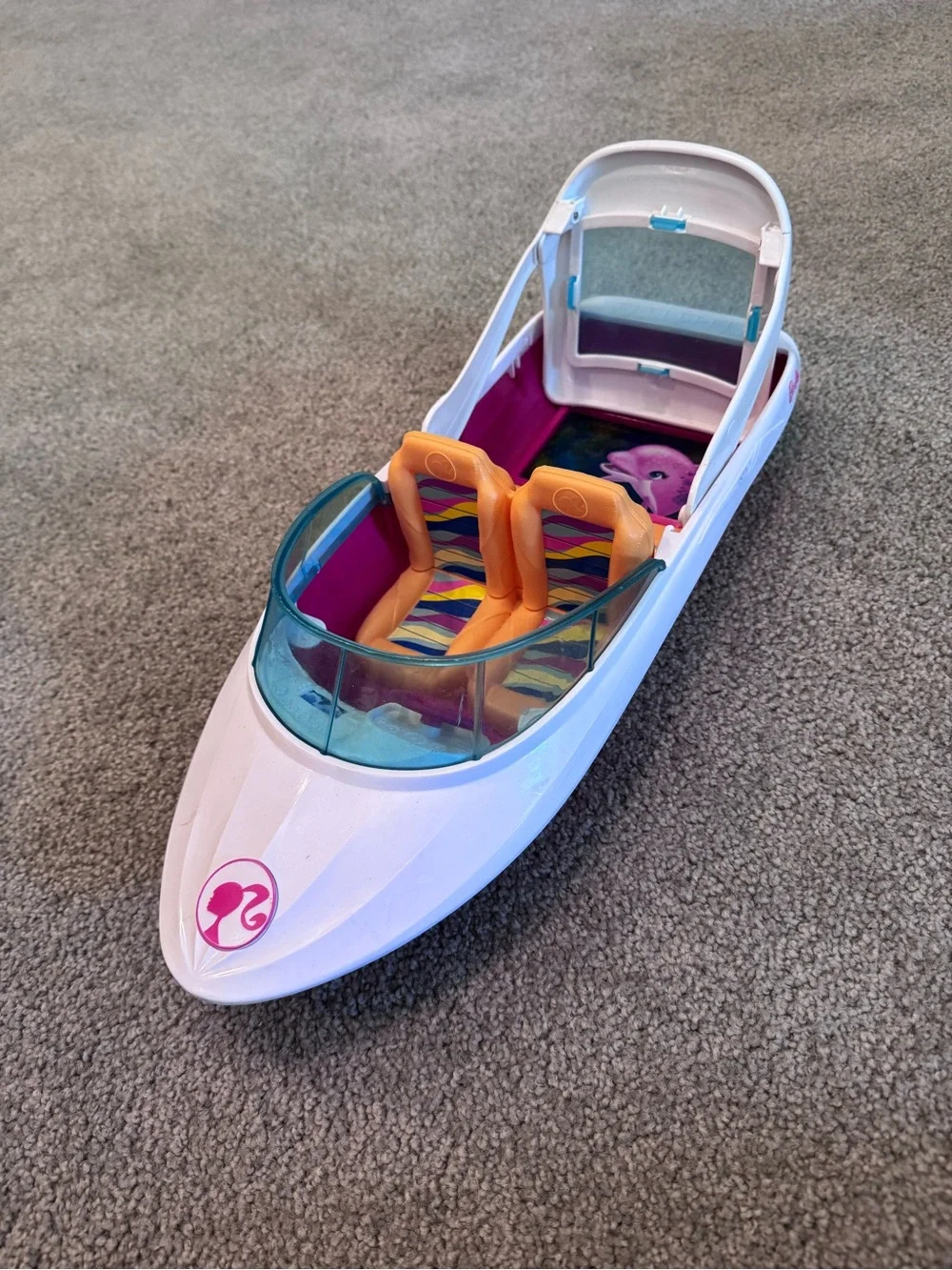 Barbie speed boat 2016 Mattel EUC